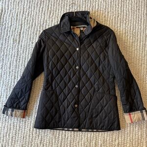 Burberry Black Quilted Utility Jacket
